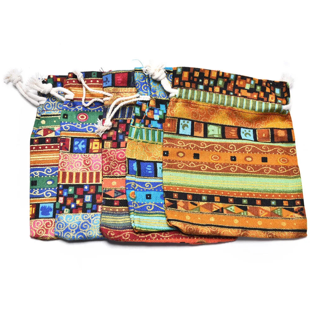Exotic Christmas Wedding Gift Bag Jewelry Pouch 10x14cm