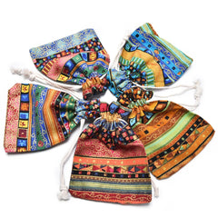 Exotic Christmas Wedding Gift Bag Jewelry Pouch 10x14cm