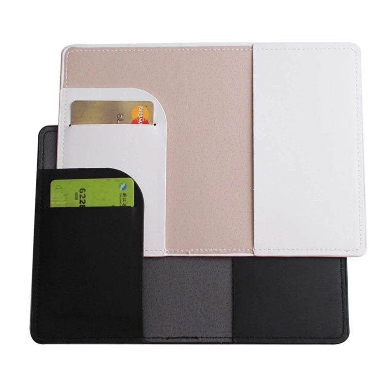 PU Leather Luggage Tag & Passport Case Set for Couples Honeymoon Travel