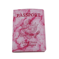 PU Leather Passport Holder Couples Honeymoon Travel Wallet Women Men