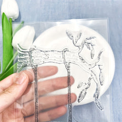 Transparent Swing Background Stamp