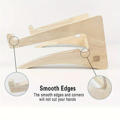 Bamboo Computer Stand for Monitor Ergonomic Position