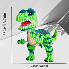 Dinosaur 3D Puzzle Building Blocks Set - DIY Model Kit for Ages