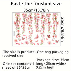 Flower Butterfly Wall Sticker Toilet Home Decor