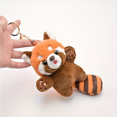 2pcs Little Panda Plush Keychain Surprise Gift Home Decoration