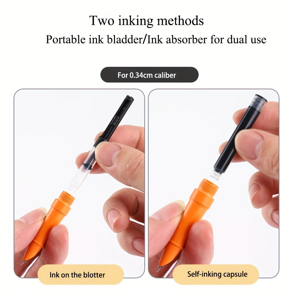 9pcs Fountain Pen Set 1 Pens 8 Ink Sack Ink for Writing Drawing