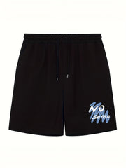 Men's No Sense Print Shorts Athletic Stretch Drawstring Gym Shorts