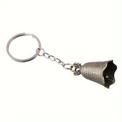 Vintage Copper Bell Pendant Keychain Keyring Bag Backpack Ornament