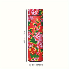 500ml Chinese Floral LED Water Bottle Stainless Steel
