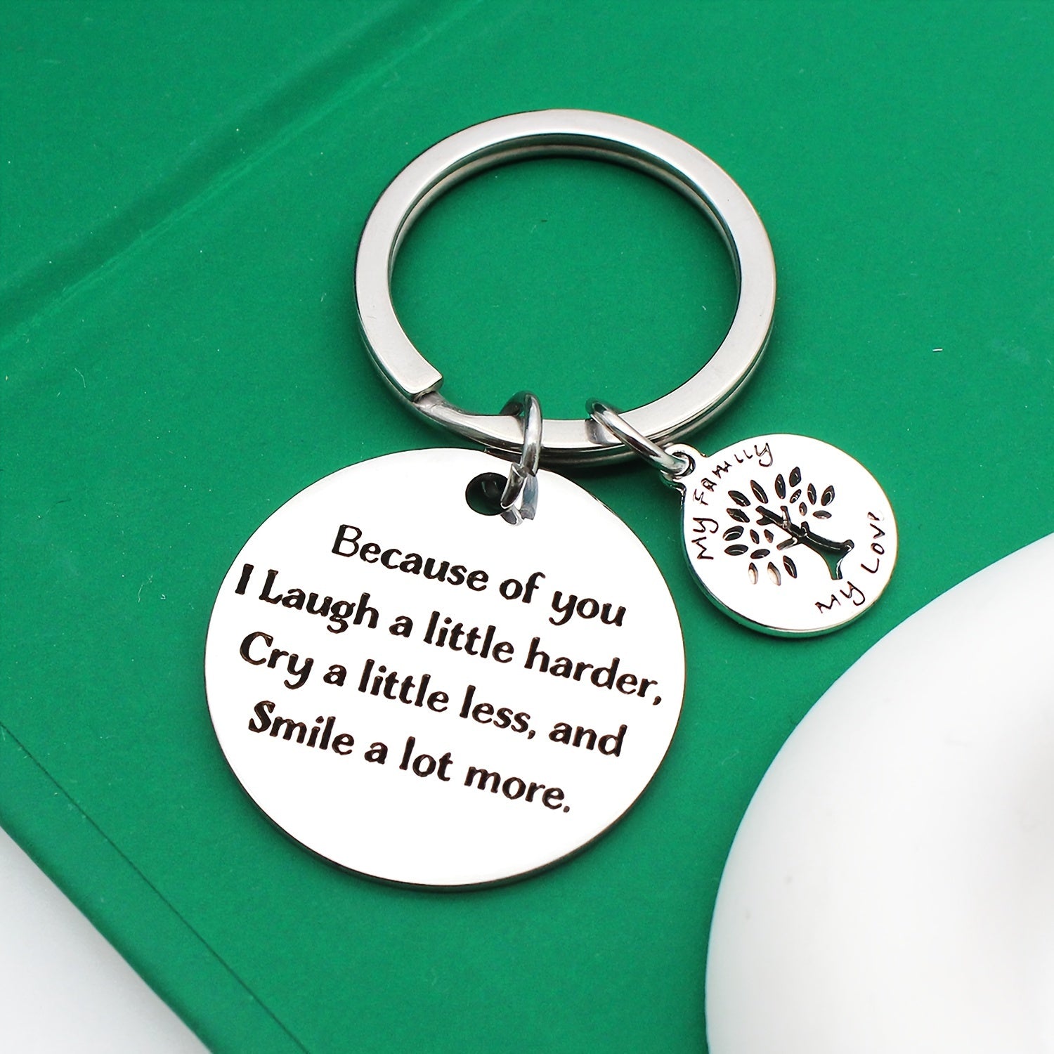 Because Of You Keychain And Christmas Special Gift