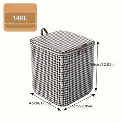 1pc Clothes Quilt Moving Bag with Handle Storage Box Organizer
