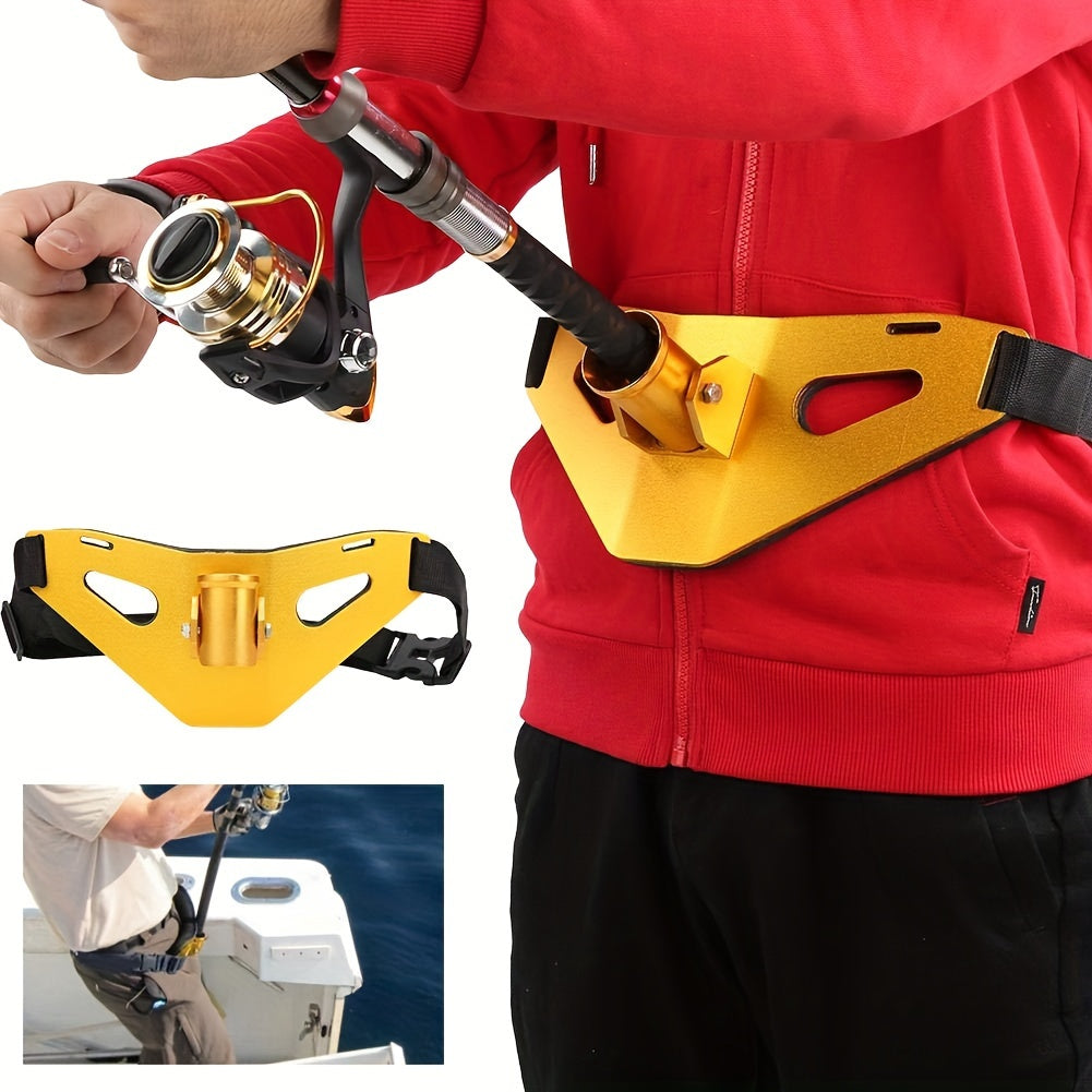 Adjustable Fishing Strap With Rod Holder Waist Belt for Boat Fishing