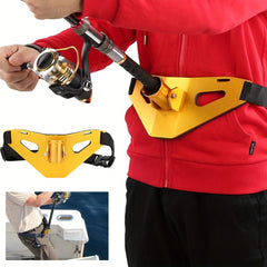 Adjustable Fishing Strap With Rod Holder Waist Belt for Boat Fishing