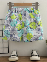 Baby Boys Flowers Pattern Shorts for Summer