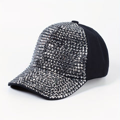 Rhinestone Y2K Baseball Cap Solid Sun Hat Breathable Adjustable Golf Dad Hats