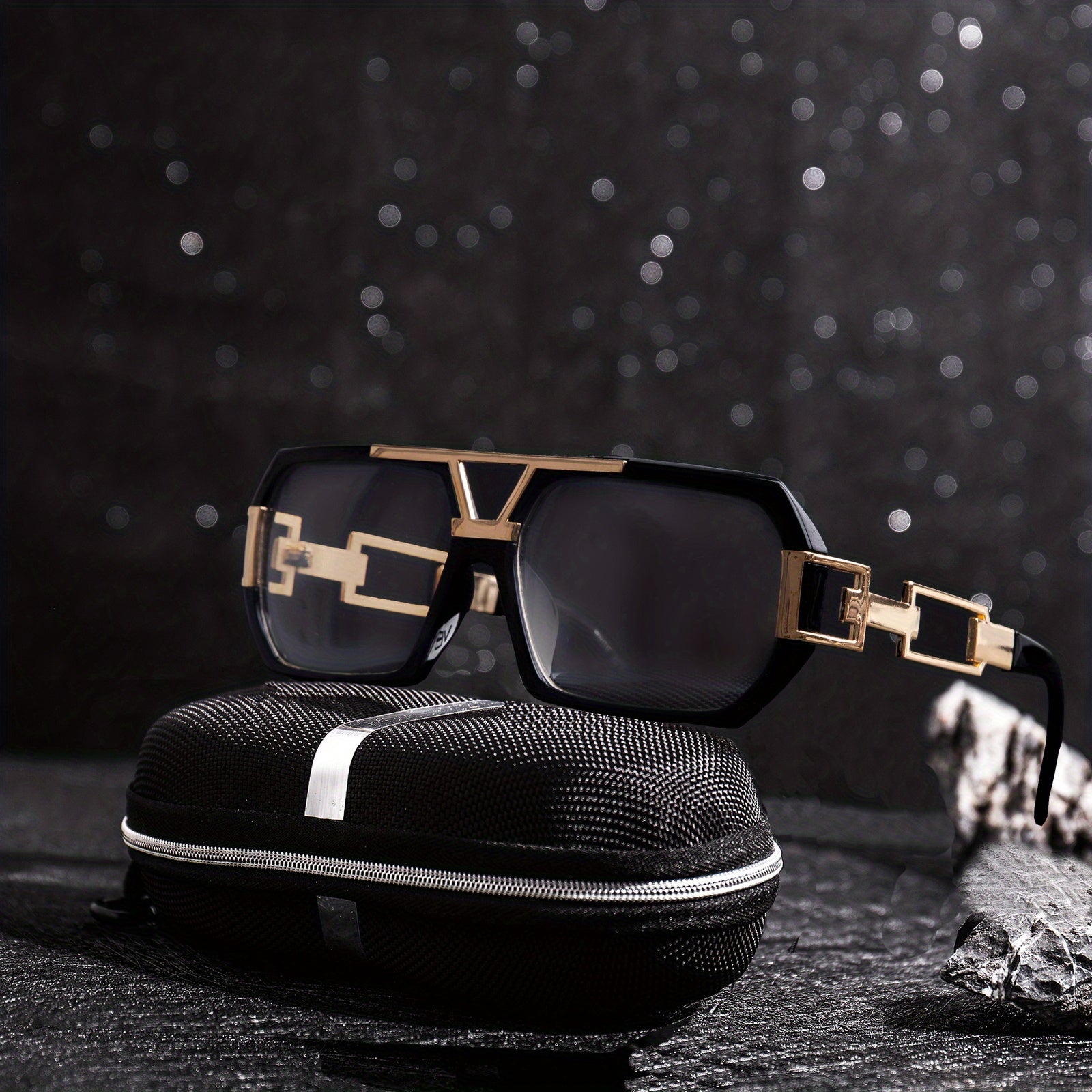 Men's Square Frame Sunglasses UV Protection