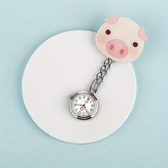 Nurse Pocket Watch Cartoon Students Digital Watch