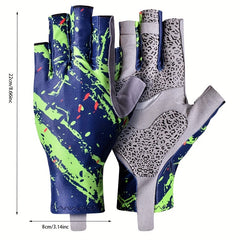 Sun Protection Tactical Fishing Gloves Breathable Non-slip Half Finger Gloves