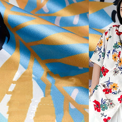 Digital Printed Satin Nightgown Slip Dress Fabric DIY Sewing Supplies