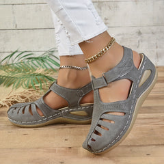 Women's Hollow Out Wedge Sandals Non-Slip Beach Sandals