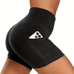 Women's Biker Shorts with Pockets for Running