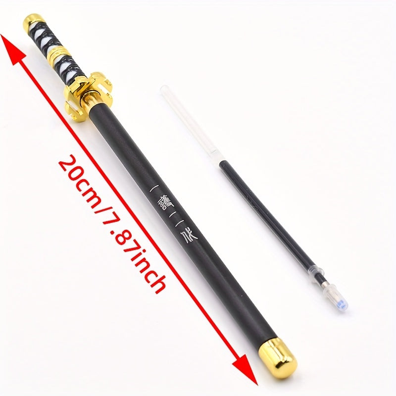 Samurai Metal Gel Pen Drifting Universal Cartoon Decompressing Pen