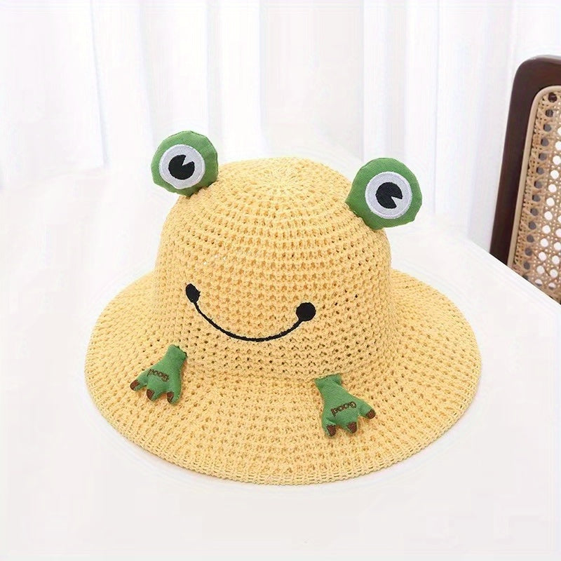 Frog Prince Kids Summer Straw Braided Hat