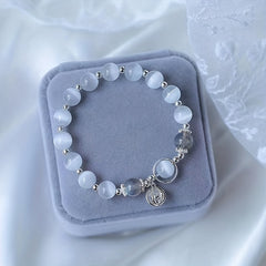 Opal Crystal Butterfly Bracelet Grey Moonlight Fairy Student Gift