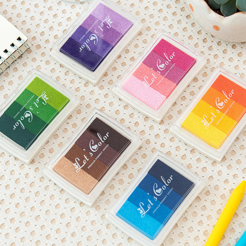 6 Vibrant Inkpads Set for Finger Painting & Graffiti Art
