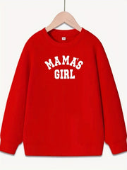 Girls 'Mama's Girl' Crew Neck Sweatshirt Top