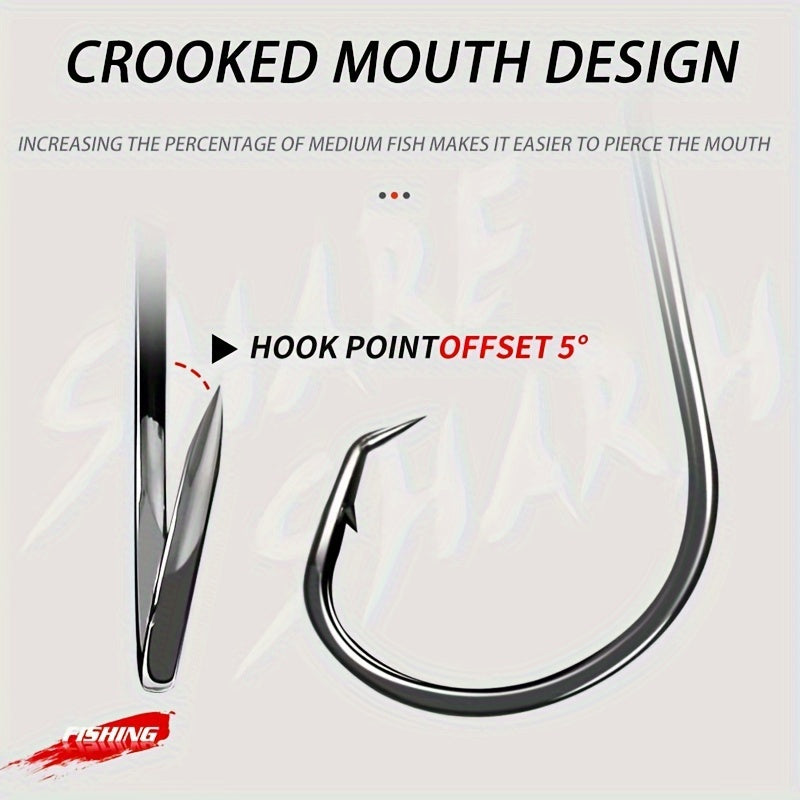 30pcs 1 0 1 High Carbon Steel Octopus Hooks Barbed Fishing Hooks Fishing Tackle