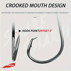 30pcs 1 0 1 High Carbon Steel Octopus Hooks Barbed Fishing Hooks Fishing Tackle