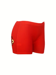 Letter Print Skinny Shorts for Women