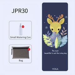 Cartoon Printed Yoga Mat Eco Friendly Non-slip Microfiber Exercise Mat