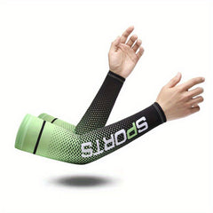 Sports Sunscreen Ice Sleeves Gradient Elastic UV Protection Arm Guard