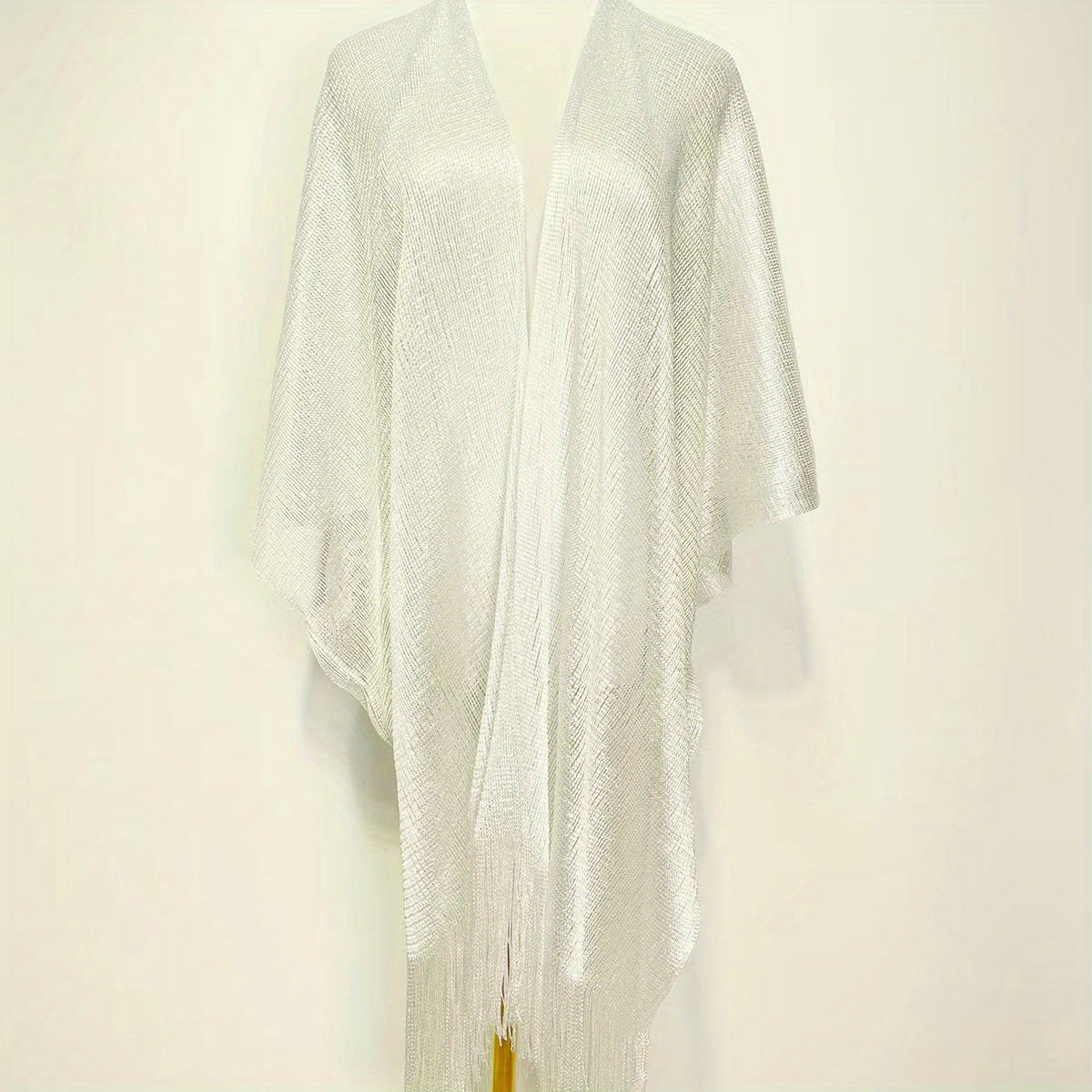 Glitter Fringe Trim Scarf Shawl Wrap Head Wrap Gift For Mom