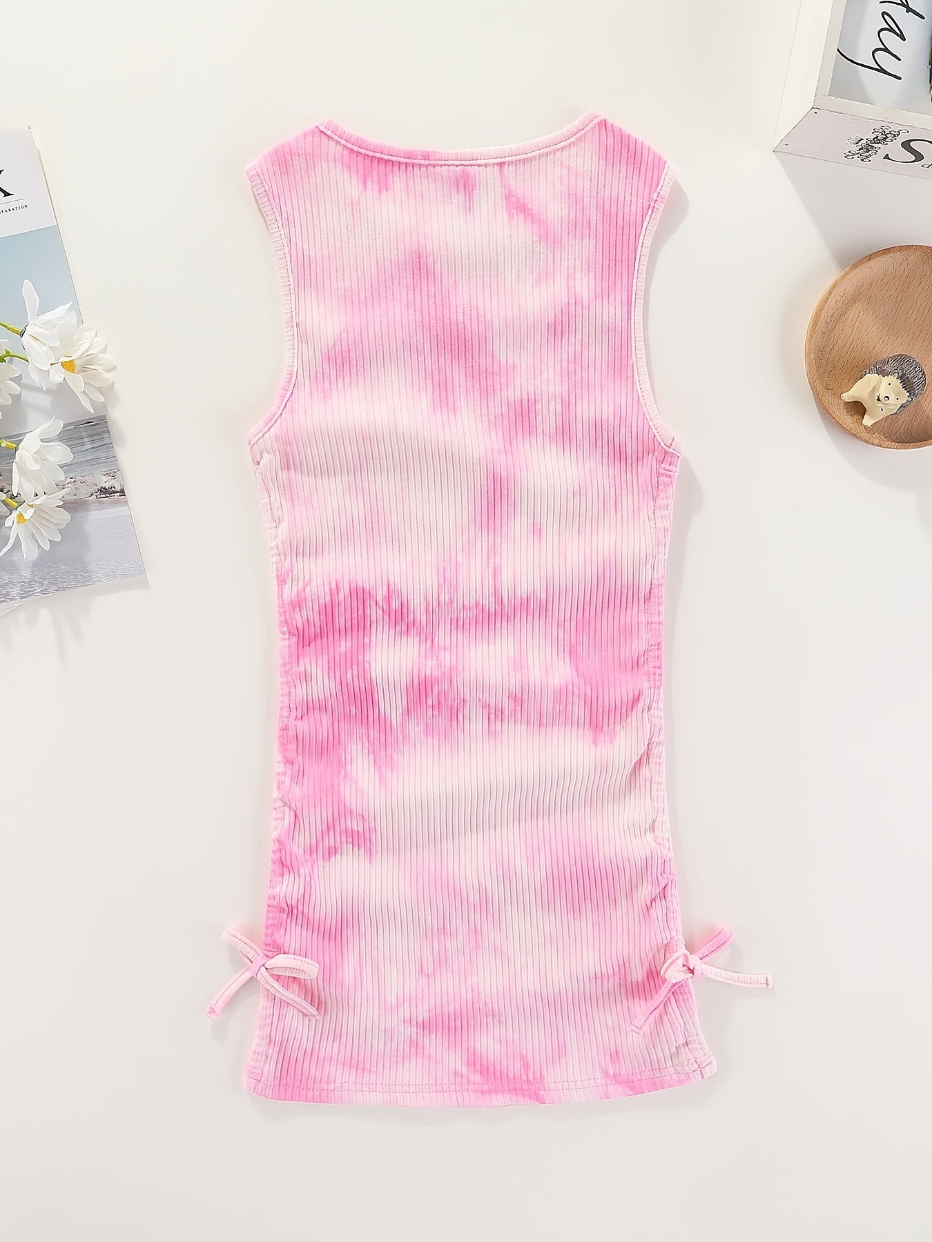 Girls' Tie Dye Sleeveless Bodycon Dress for Party
