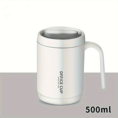Large Capacity Stainless Steel Water Cup With Cover And Straw