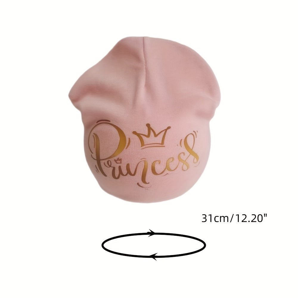 Princess Beanie Cap for Baby Girls Soft & Breathable Hat