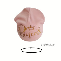 Princess Beanie Cap for Baby Girls Soft & Breathable Hat