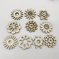 20pcs DIY Mini Wooden Crafts Painting Decorating Staining