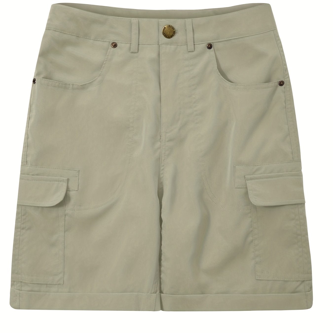Versatile Solid Cargo Shorts for Women with Pockets