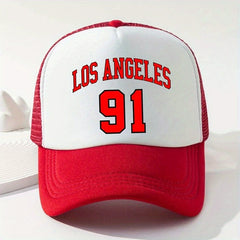 LOS ANGELES 91 Trucker Hat Mesh Baseball Cap