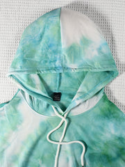 Tie Dye Kangaroo Hoodie Long Sleeve Sweatshirt