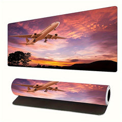 Aircraft In The Sky Large Mouse Pad Natural Landscape Desktop Mouse Mat
