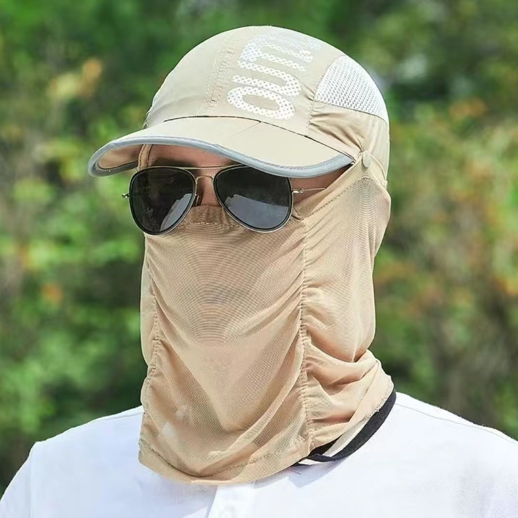 Breathable Sun Hat Neck Protector Cycling Visor Cap