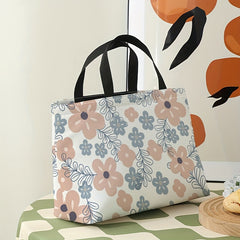 Floral Lunch Bag Thermal Insulated Waterproof for Outdoor