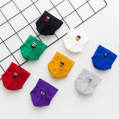 5 Pairs Funny Expression Ankle Socks Women's Casual Low Cut Stockings