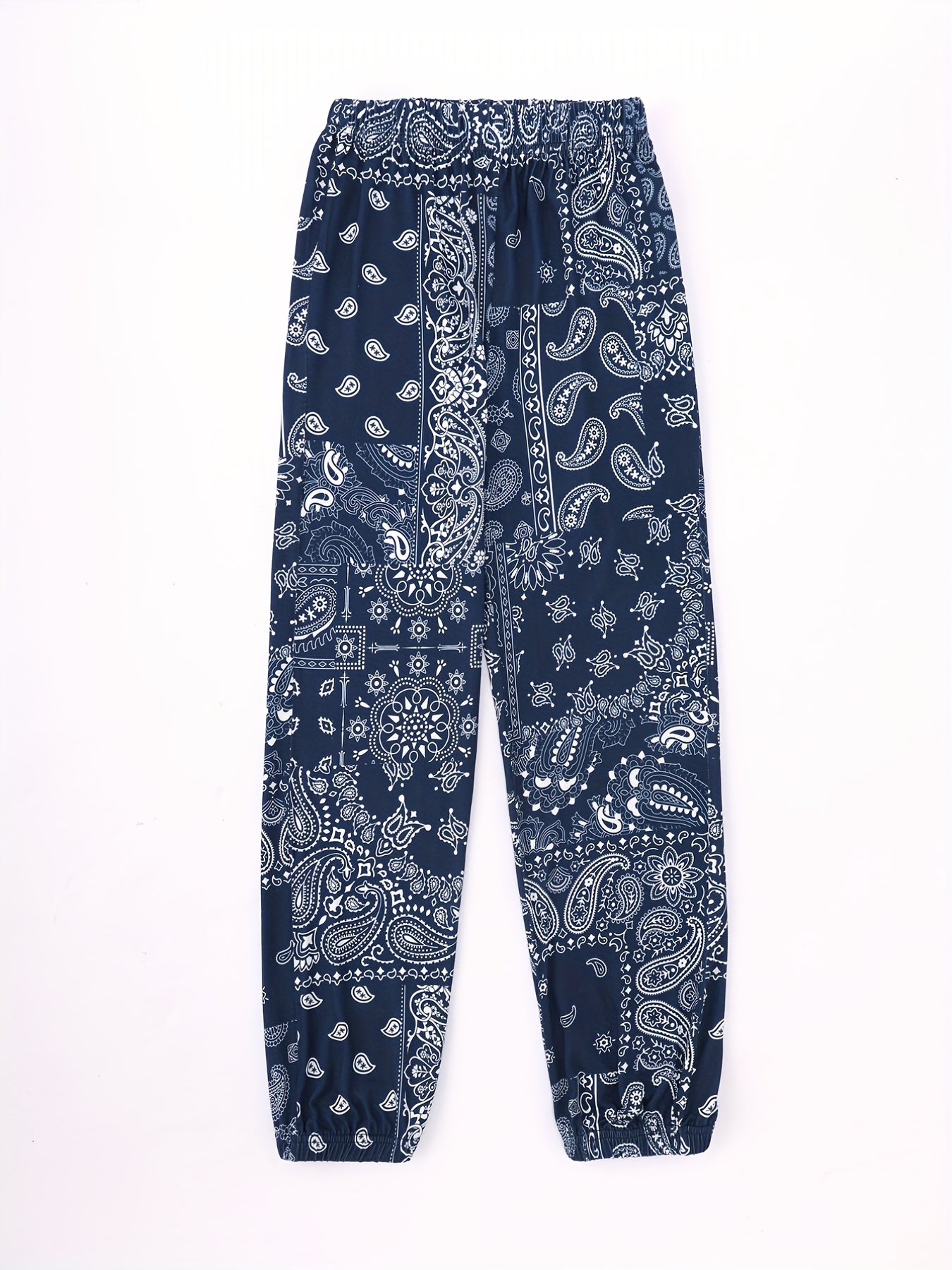 Girls Abstract Graphic Sweatpants Elastic Waist Loose Casual Sport Jogger Pants