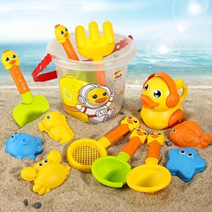 Kids Beach Toy Bucket Set 14pc Fun Water Sand Digging Shovel
